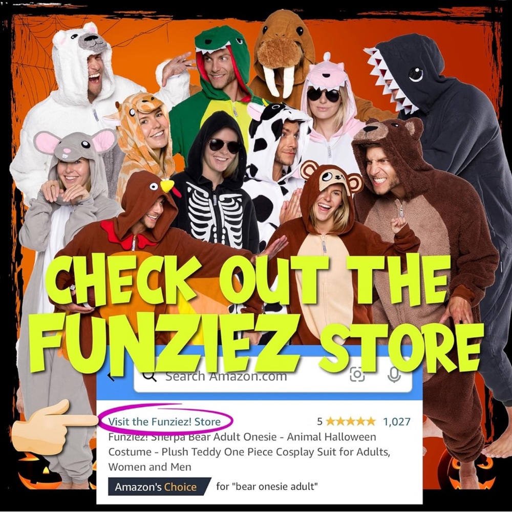 Wicked Panda Adult Onesie Halloween Costume - Plush Cosplay Suit, Women and Men - Picture 6 of 8